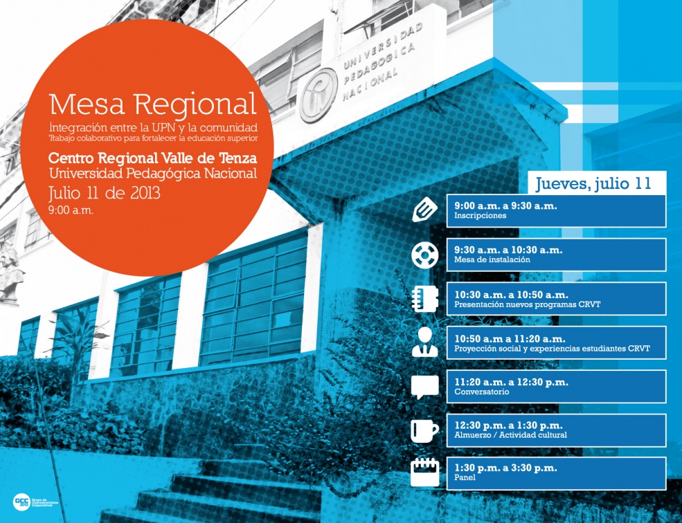 Programacion mesa regional