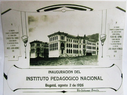 invitación inaguración construcción 1926