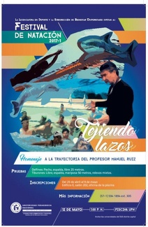 afiche I festival natación